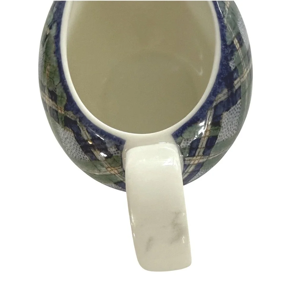 Vtg Royal Doulton Glen Ora Handled Sauce‎ Gravy Bowl 1991 England Plaid Pattern